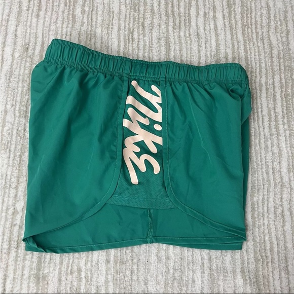 Nike | Dri Fit Tempo Logo Running Shorts in Mint Green Size Small - Picture 4 of 6